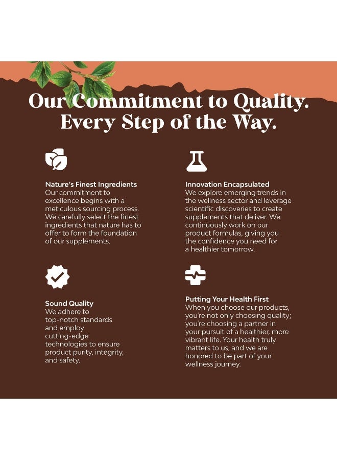 Natures Craft Nootropic Brain Focus Mushroom Supplement - Lions Mane Mushroom Complex and Reishi Mushroom Immune Support Adaptogen Blend - 10X Mushroom Blend for Natural Sugar Balance and Mental Focus - Image 5