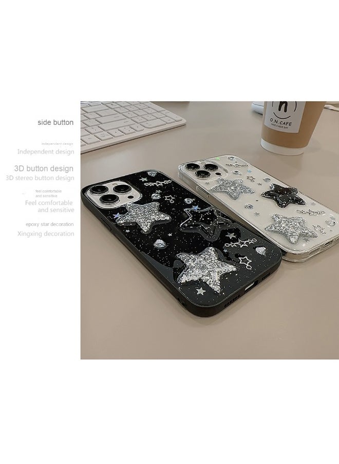 Generic Sweet Cool 3D Star Drip Gel Phone Case for iPhone 16 Pro Max  - Image 3