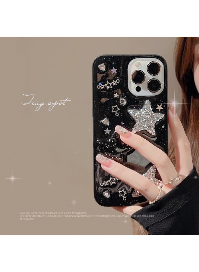 Generic Sweet Cool 3D Star Drip Gel Phone Case for iPhone 16 Pro Max  - Image 1