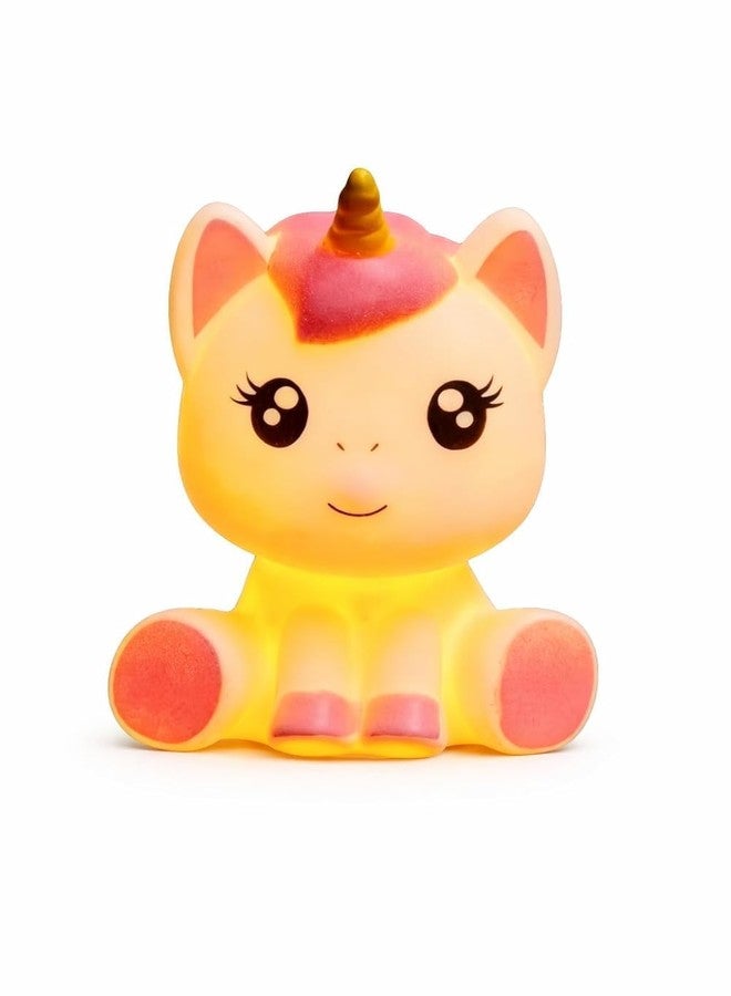 clean mitra 1 pcs Unicorn Night Lamp for Kids LED Bedside Light Cute Unicorn Night Light for Baby Room Bedroom Decor Touch Control Soft Silicone Lamp - Image 1
