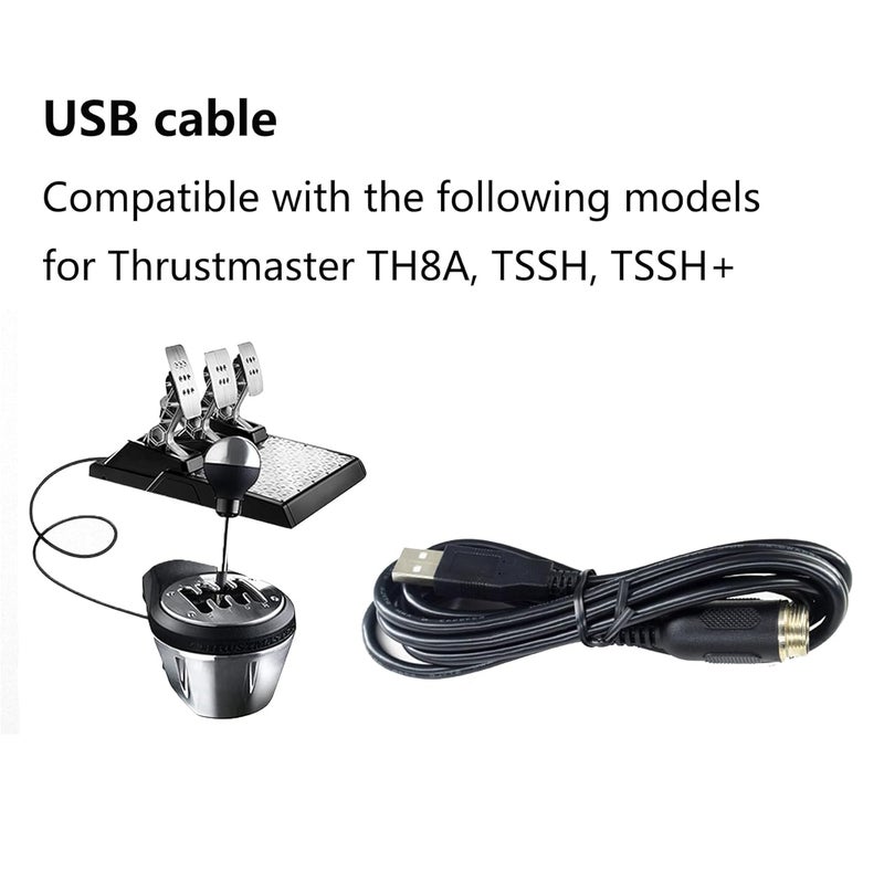 ZLiT Connection Din6 USB Cable Adaptation Fit for Thrustmaster TH8A Cable Hand-Row TSS Handbrake Signal Line (USB) - Image 4
