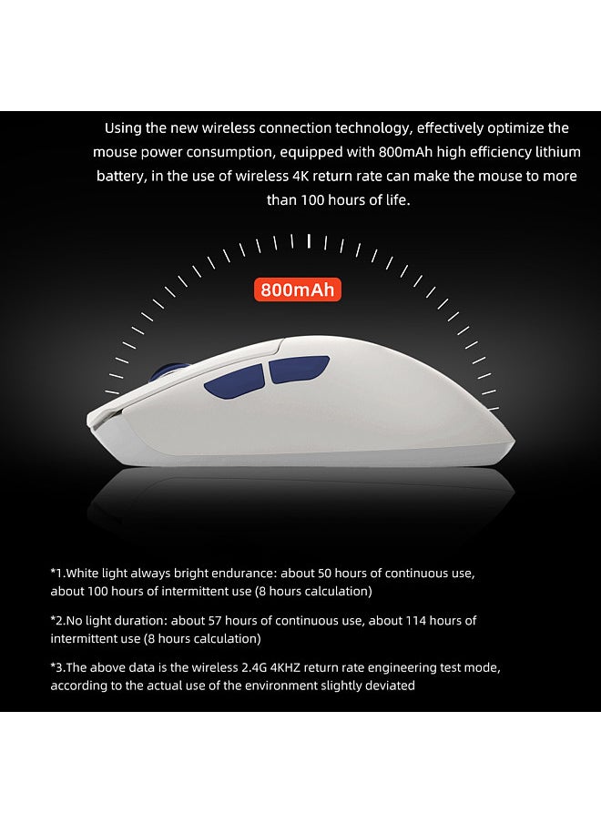 Darmoshark - M3 4K Wireless BT5.0 Wired Tri-Mode Rechargeable Gaming Mouse 26000DPI TTC PAM3395 Optical E-sports Mice Custom Drivers For Computer Laptop PC - Image 1