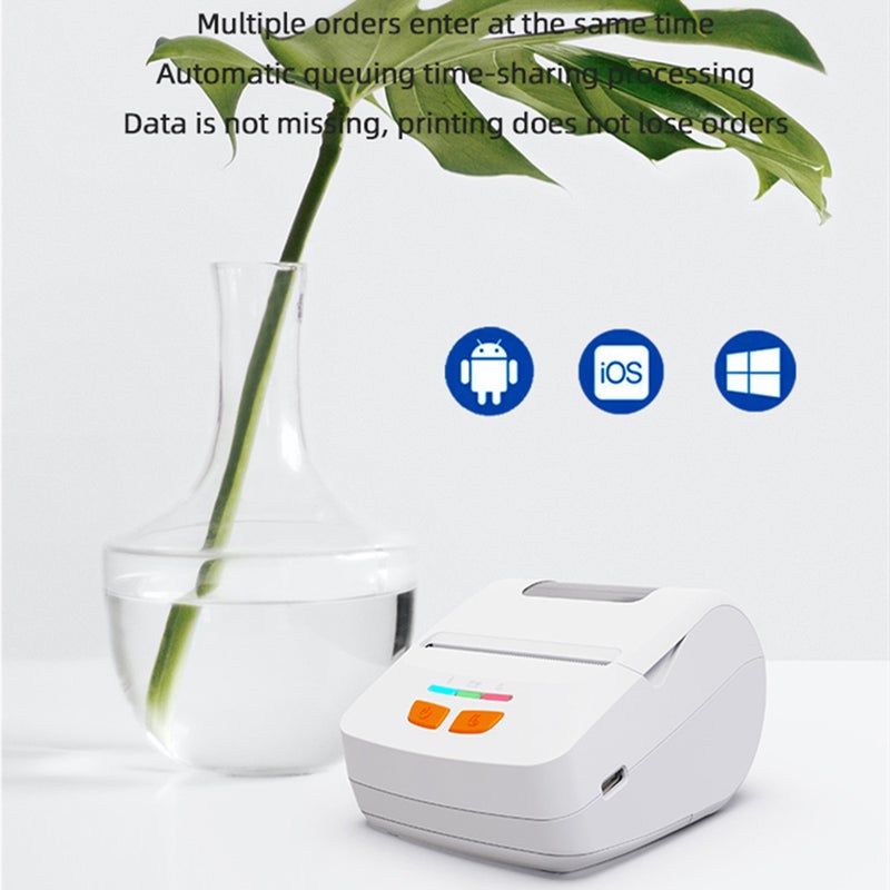 Jp Thermal Printer Portable Bill Weighing Single Weighing Purchase, Sale And Storage Smart Memory Printing Support Mini Program Development Mi - Image 3