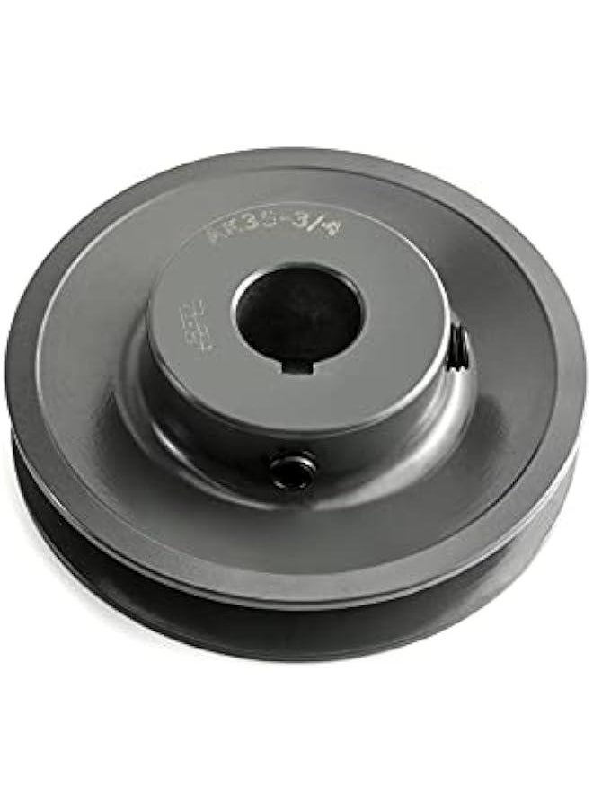 Arabest AK3534 Single Groove Web Sheaves, 3.55 OD 3/4 Bore V-Belt Sheave, A Belt Section, Cast Iron,for V-Belt  - Image 1