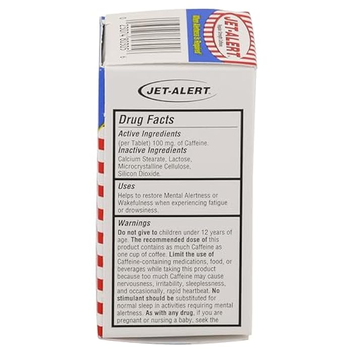 Jet-Alert Regular Strength Caffeine 100 mg Tablets, Value Size, 120 Count (Pack of 3) - Image 4