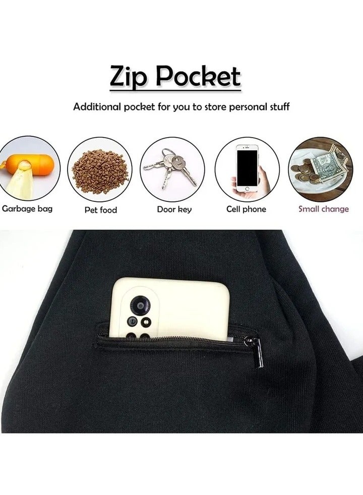 Hands Free Pet Sling Carrier for Small Dogs and Cats Adjustable Shoulder Strap Secure Clasp Soft and Breathable Material Perfect for Travel and Outdoor Activities - Image 4