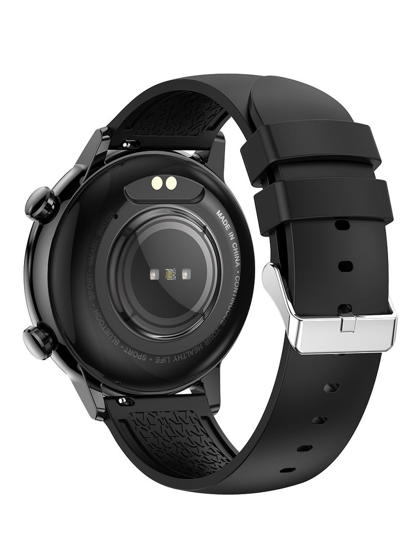 ساعة ذكية نسائية بشاشة أموليد دائرية HK39 بحجم 1.1 بوصة شحن مغناطيسي مقاومة للماء NFC وتطبيق FitCloudPro مع خاصية المكالمات - Image 4