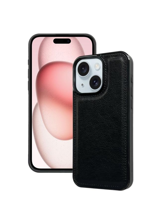 S-TOP Case For iPhone 15 Plus Cowhide Texture Back Cover Phone Case - Image 1