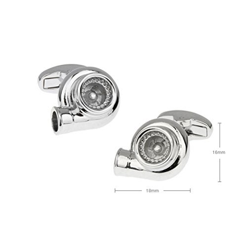 Vcufflinks Turbocharger Autofan Tuning Car Motor Turbo Turbine Engine Cufflinks - Image 2