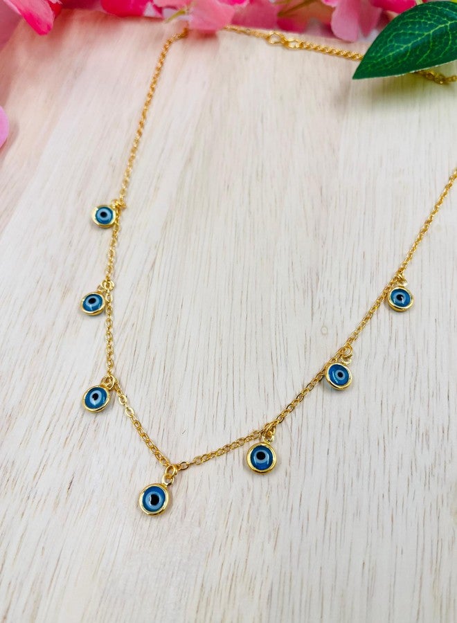 JHB Evil Eye Necklace Turkish Blue Evil Eye Necklace for Women And Girls - Image 5
