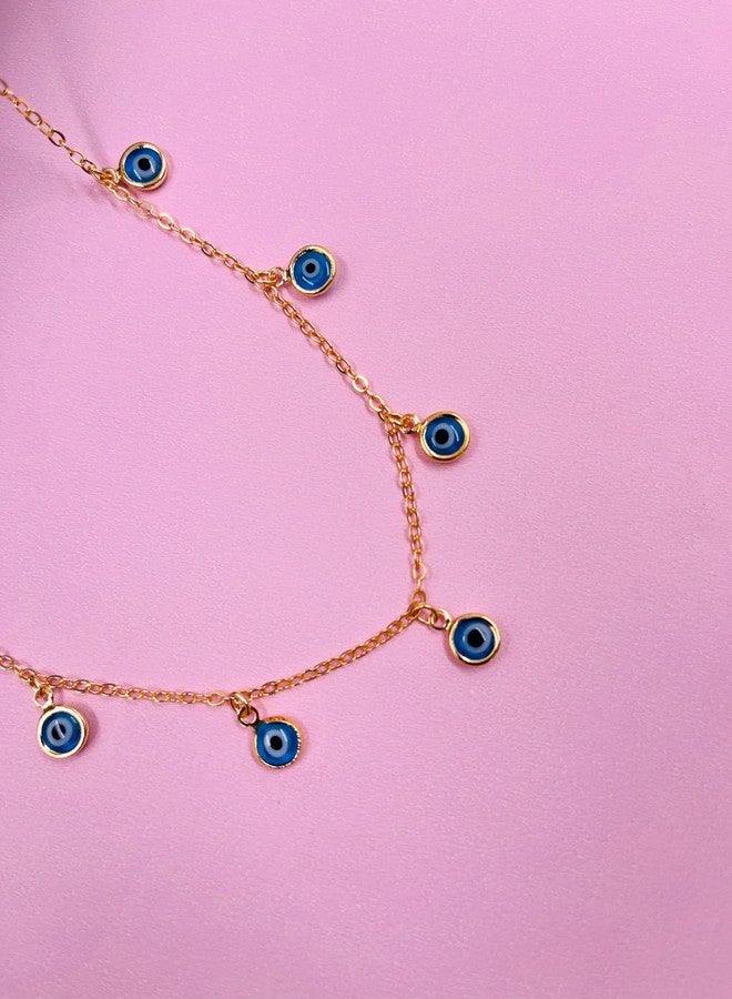 JHB Evil Eye Necklace Turkish Blue Evil Eye Necklace for Women And Girls - Image 3