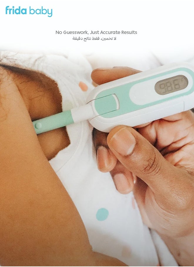 fridababy 3-in-1 True Temp Thermometer - Quick & Accurate Digital Baby Thermometer for Rectal, Oral & Armpit Use - LED Light, Flexible Tip, Water-Resistant  - Image 4