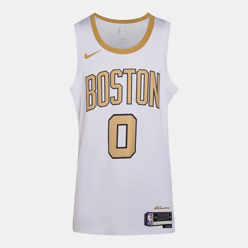 نايكي قميص كرة سلة رجالي من نايكي، فريق بوسطن سلتيكس، إصدار المدينة، سويمنغمان