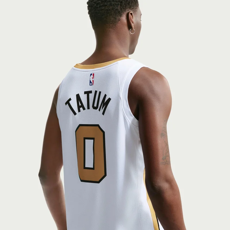 Nike White Men's NBA Boston Celtics City Edition Swingman Basketball Jersey for Men | Best Price UAE