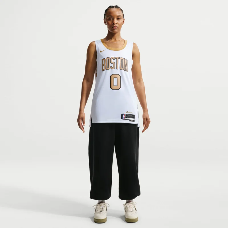 Nike White Men's NBA Boston Celtics City Edition Swingman Basketball Jersey for Men | Best Price UAE