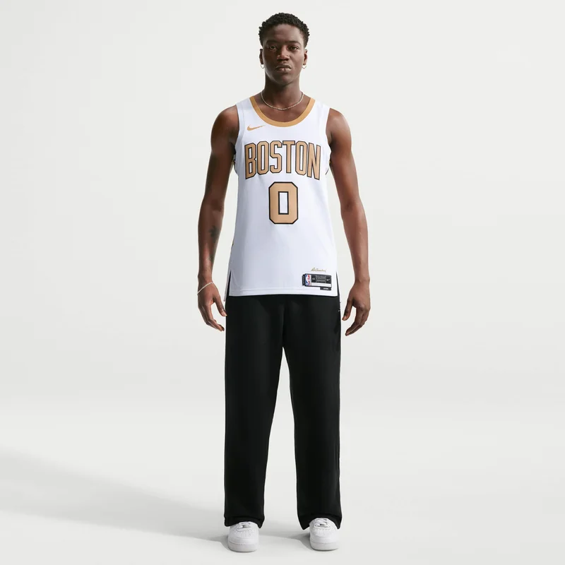 Nike White Men's NBA Boston Celtics City Edition Swingman Basketball Jersey for Men | Best Price UAE
