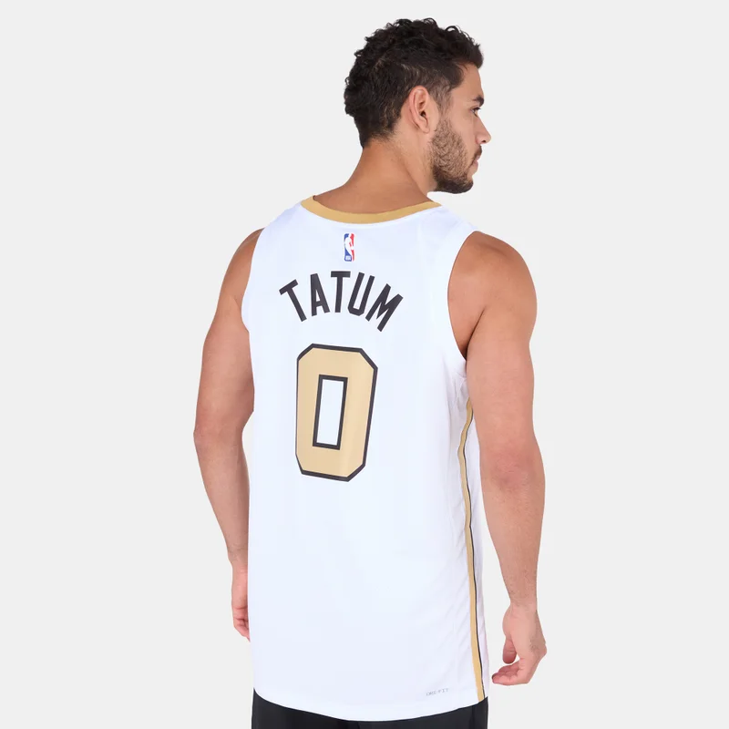 Nike White Men's NBA Boston Celtics City Edition Swingman Basketball Jersey for Men | Best Price UAE