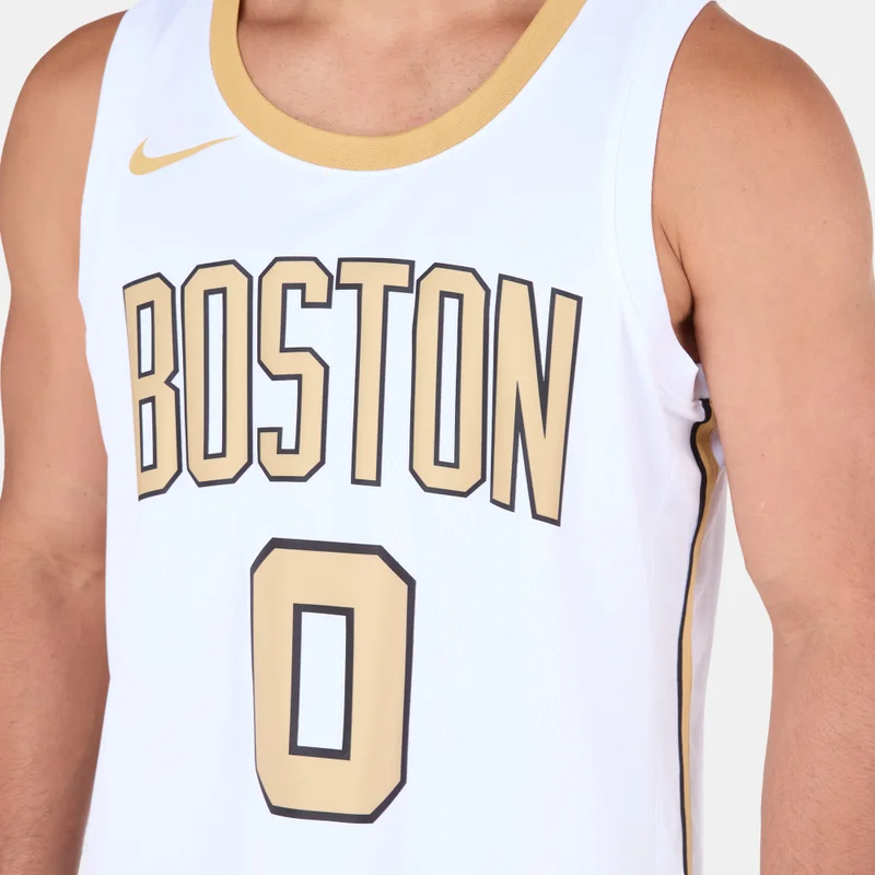 Nike White Men's NBA Boston Celtics City Edition Swingman Basketball Jersey for Men | Best Price UAE