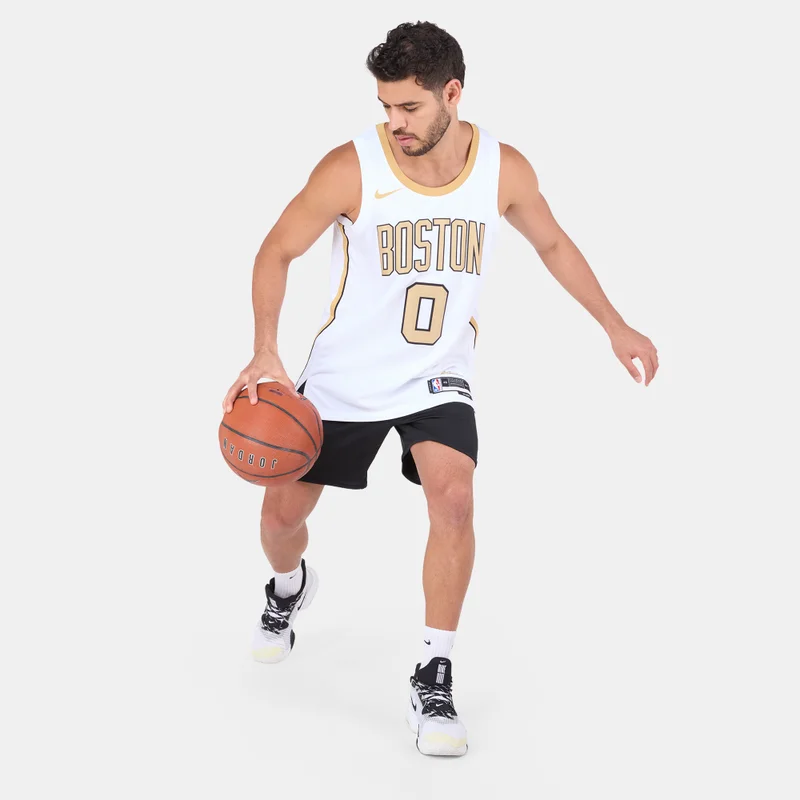 Nike White Men's NBA Boston Celtics City Edition Swingman Basketball Jersey for Men | Best Price UAE