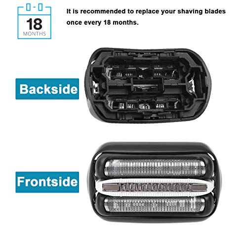 Ketofa 𝟮𝟬𝟮𝟯 𝙐𝙥𝙜𝙧𝙖𝙙𝙚𝙙 32B Shaver Foil Replacement and Cutter for Compatible with Braun Series 3, Shaver Razor Blade Cassette Head Compatible with Braun 320 330 340 350CC 370cc-4 390cc-4 Models - Image 2
