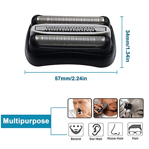 Ketofa 𝟮𝟬𝟮𝟯 𝙐𝙥𝙜𝙧𝙖𝙙𝙚𝙙 32B Shaver Foil Replacement and Cutter for Compatible with Braun Series 3, Shaver Razor Blade Cassette Head Compatible with Braun 320 330 340 350CC 370cc-4 390cc-4 Models - Image 5