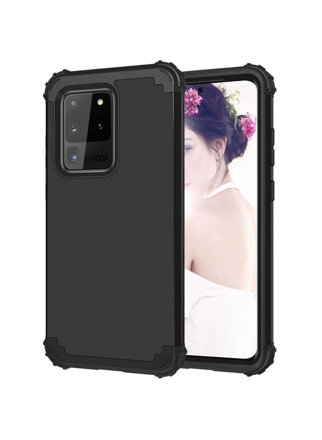 زبون جراب لهاتف Galaxy S20 Ultra PC + جراب سيليكون مقاوم للصدمات من ثلاث قطع - Image 1