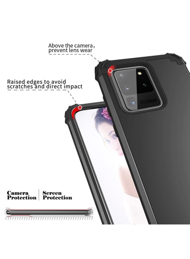 زبون جراب لهاتف Galaxy S20 Ultra PC + جراب سيليكون مقاوم للصدمات من ثلاث قطع - Image 3