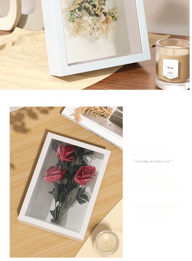 إطار الصورة لملء, إطار الصورة العميقة لملء, 11.7 × 16.7 سم, إطار عميق للجدار وسطح المكتب, إطار الكائن ثلاثي الأبعاد, عميق 3 سم, مناسبة لتزيين الجدار ثلاثي الأبعاد, الخشب - Image 3