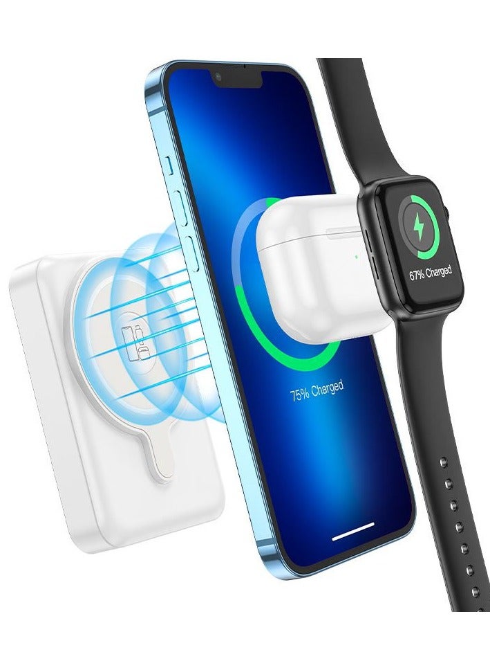 Hoco Q11 Expressar Power Bank 10000mAh Type-C Input 18W Type-C Output 20W Wireless Output 2.5W/5W/7.5W/10W/15W with LED indicator supports fast charging protocols - Image 2