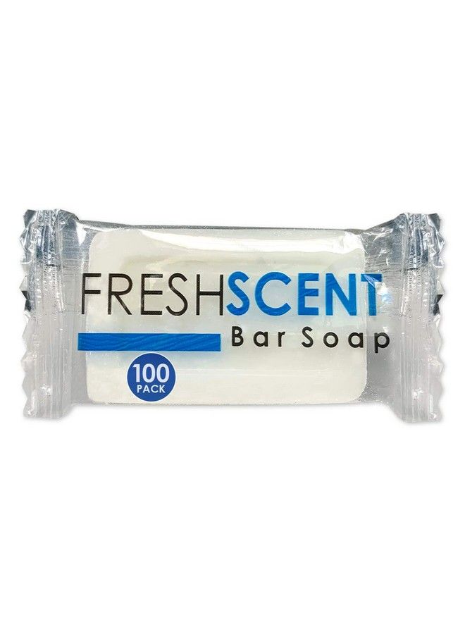Freshscent 05 oz Bar Soap (100 Pack) Hotel Travel Size Individually Wrapped Vegetable Based Bulk Amenities and Toiletries for Hospitality - Image 1
