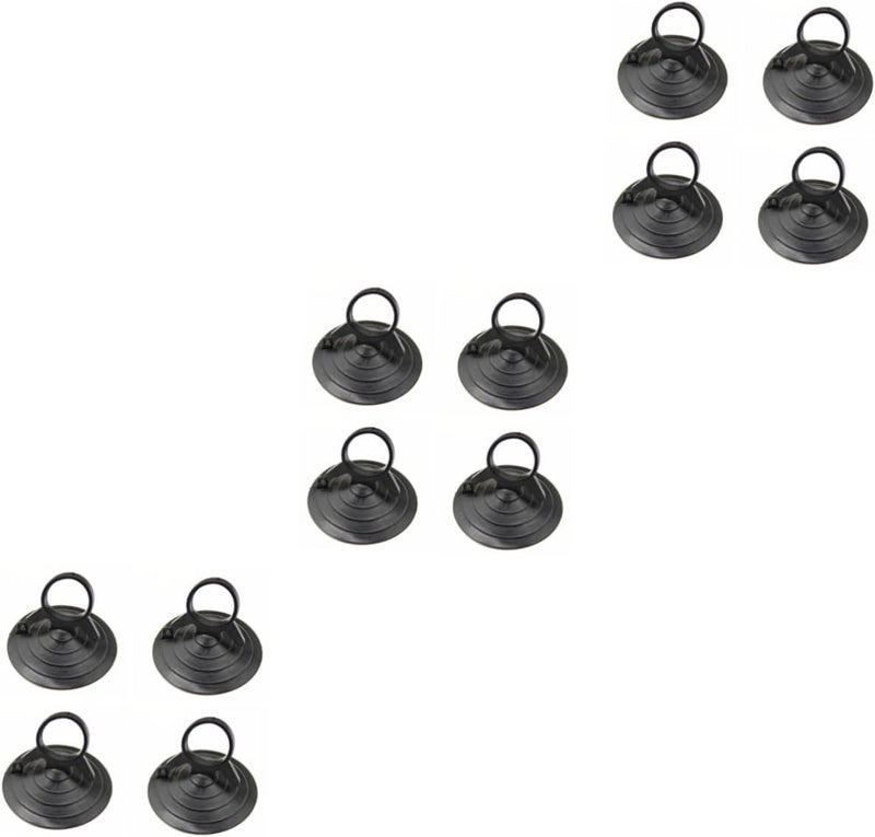 12pcs Windshield Suction Cup Sunshade Holder Durable Car Curtain Rack Strong Adhesion Easy Installation for Smooth Surfaces Black Suction Cups for Automobile Use - Image 1