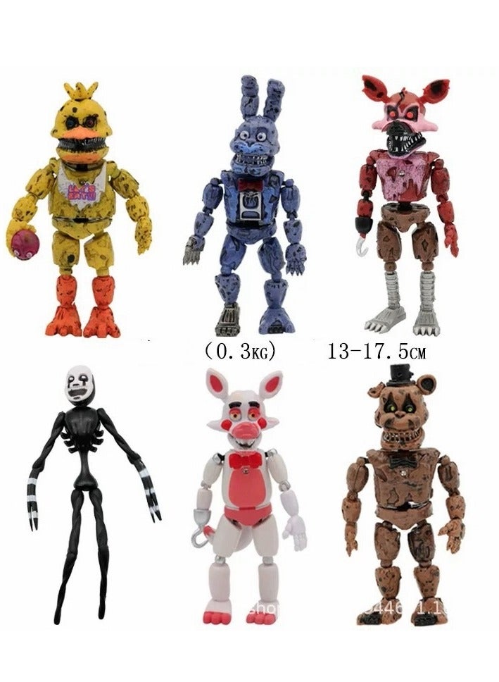 Y&D 6-Piece POP Teddy Bear'S Five-Night Harem Playset