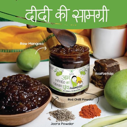 Farm Didi FarmDidi Mango Chunda Chutney 325g | Sweet & Tangy Aam Chunda (Aam Murabba Style) | Homemade Traditional Pickle | Oil-Free | No Chemical Preservatives - Image 4
