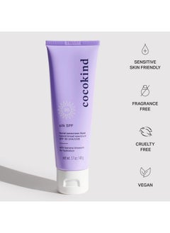 Cocokind Cocokind Silk SPF, Mineral and Chemical Sunscreen for Face, SPF 30  - Image 5