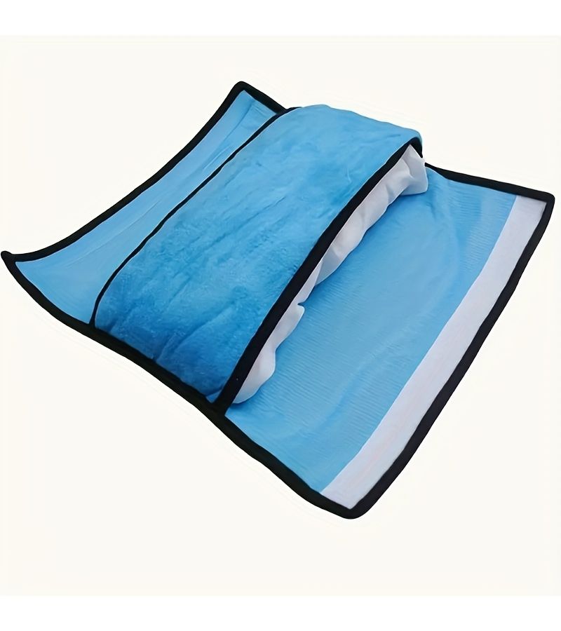 Blue Plush Car Seat Belt Shoulder Pad With Soft Breathable Protection - Image 5