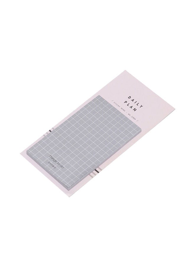 NIBEMINENT Daily Plan To Do List Weekly Monthly Memo Notepad Grey