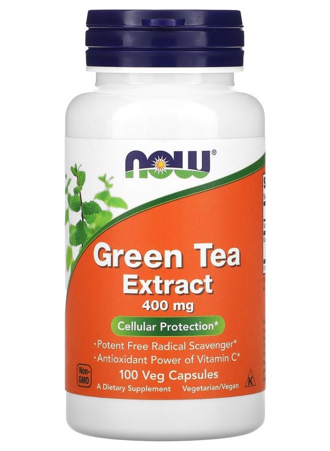 now مستخلص الشاي الأخضر 400 ملغ 100 كبسولة نباتية