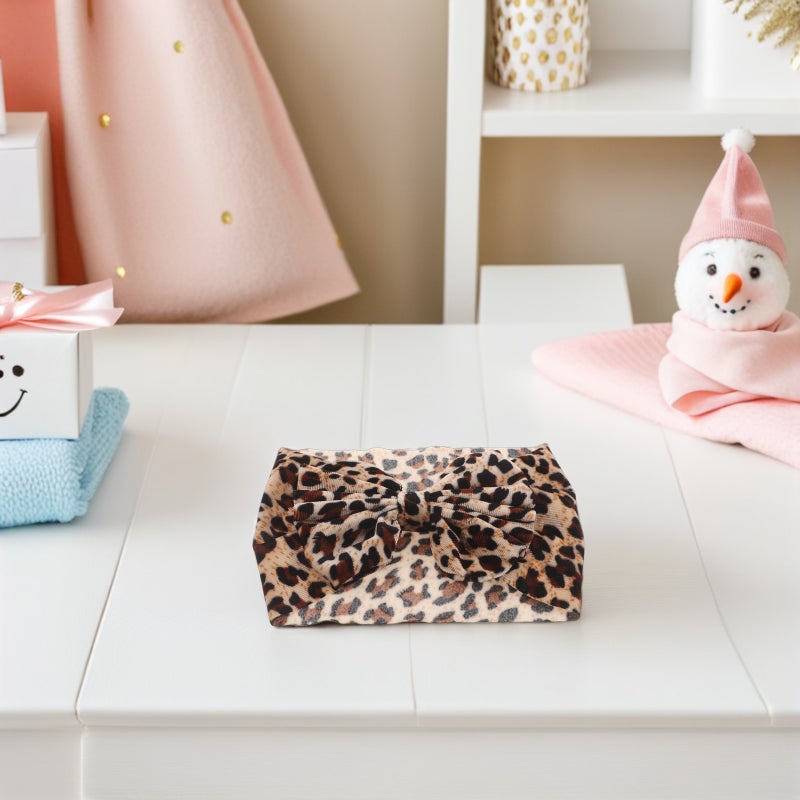 🧸 5 قطع أربطة رأس أطفال مرنة بنقشة وبتصميم مخملي ناعم - Image 5