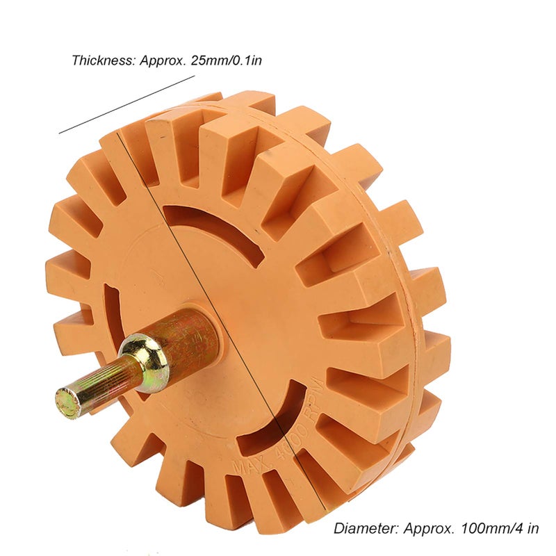 Sticker Remover Wheel For Cars Boats RVs Trucks With Power Drill Adhesive Eraser Disc - Image 3