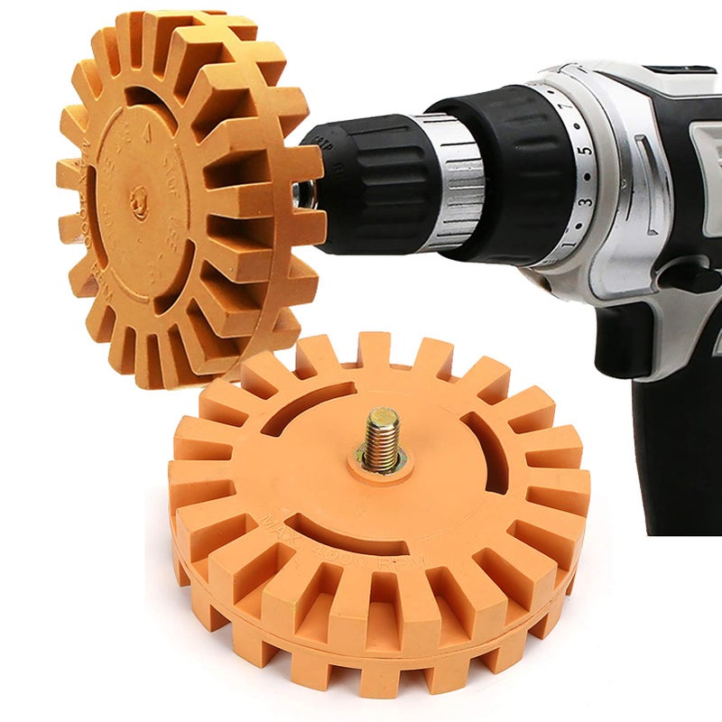 Sticker Remover Wheel For Cars Boats RVs Trucks With Power Drill Adhesive Eraser Disc - Image 5