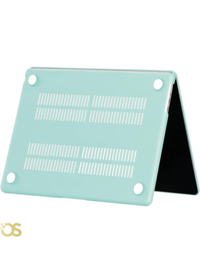 او اس كفر هارد شيل لماك بوك إير 15 بوصة من OS STORE — حماية مقاومة للخدوش والصدمات، تصميم نحيف وخفيف مع فتحات تهوية للحفاظ على تبريد الجهاز، سهل التركيب ومناسب للاستخدام اليومي — متوافق مع موديلات A3241 M4 إصدار 2025، A3114 M3 إصدار 2024، A2941 M2 إصدار 2023 (غطاء كريستالي أخضر) - Image 5