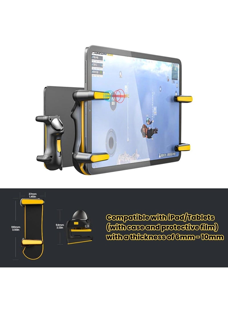 ماركة غير محددة - وحدة تحكم لعبة PUBG Trigger Rapid 6 Fingers Gaming Grip Gamepad Joystick L1R1 L2R2 لأجهزة iPad والكمبيوتر اللوحي بنظام Android وSamsung وHuawei - Image 1