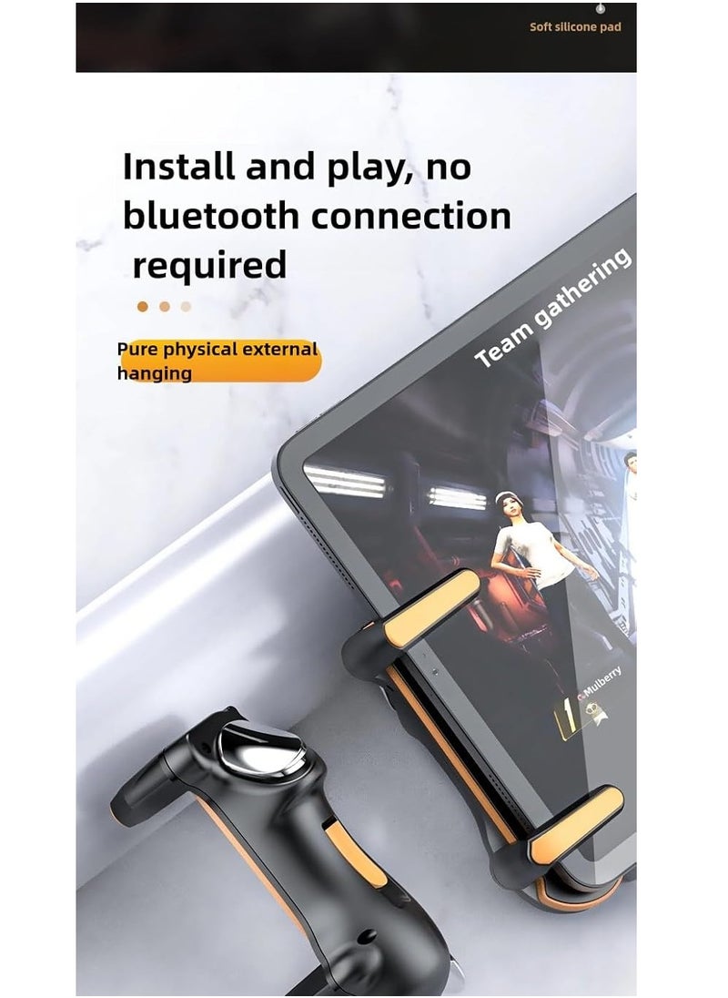 ماركة غير محددة - وحدة تحكم لعبة PUBG Trigger Rapid 6 Fingers Gaming Grip Gamepad Joystick L1R1 L2R2 لأجهزة iPad والكمبيوتر اللوحي بنظام Android وSamsung وHuawei - Image 1