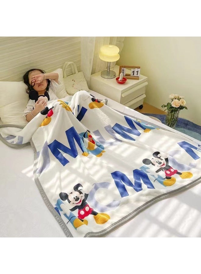 Cartoon pattern double-sided fleece blanket, kindergarten nap blanket, multifunctional blanket (Size: 100cm x 150cm) - Image 2