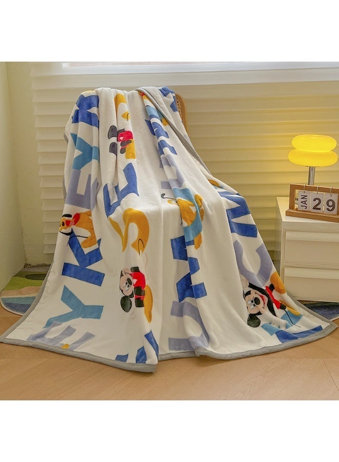 Cartoon pattern double-sided fleece blanket, kindergarten nap blanket, multifunctional blanket (Size: 100cm x 150cm) - Image 4