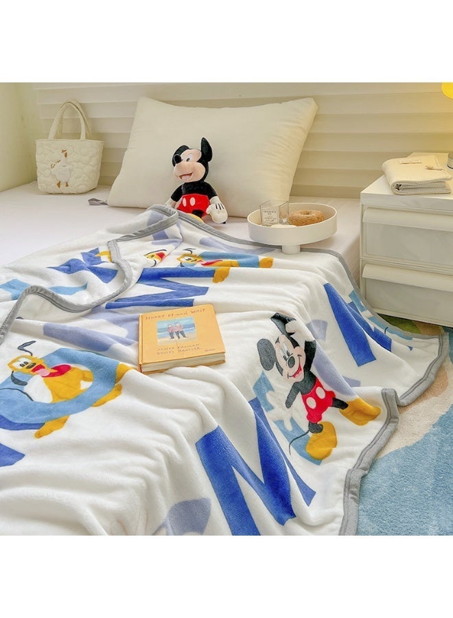 Cartoon pattern double-sided fleece blanket, kindergarten nap blanket, multifunctional blanket (Size: 100cm x 150cm) - Image 3
