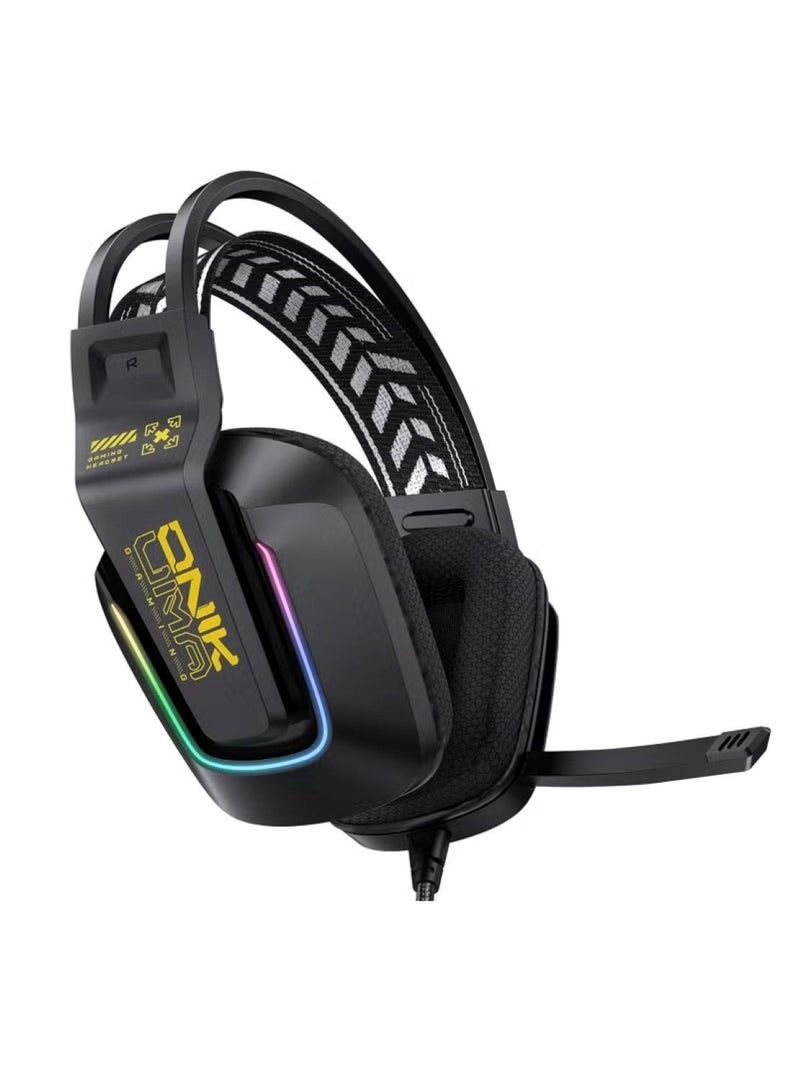 onikuma X31 RGB USB+3.5mm Headphone Black - Image 1