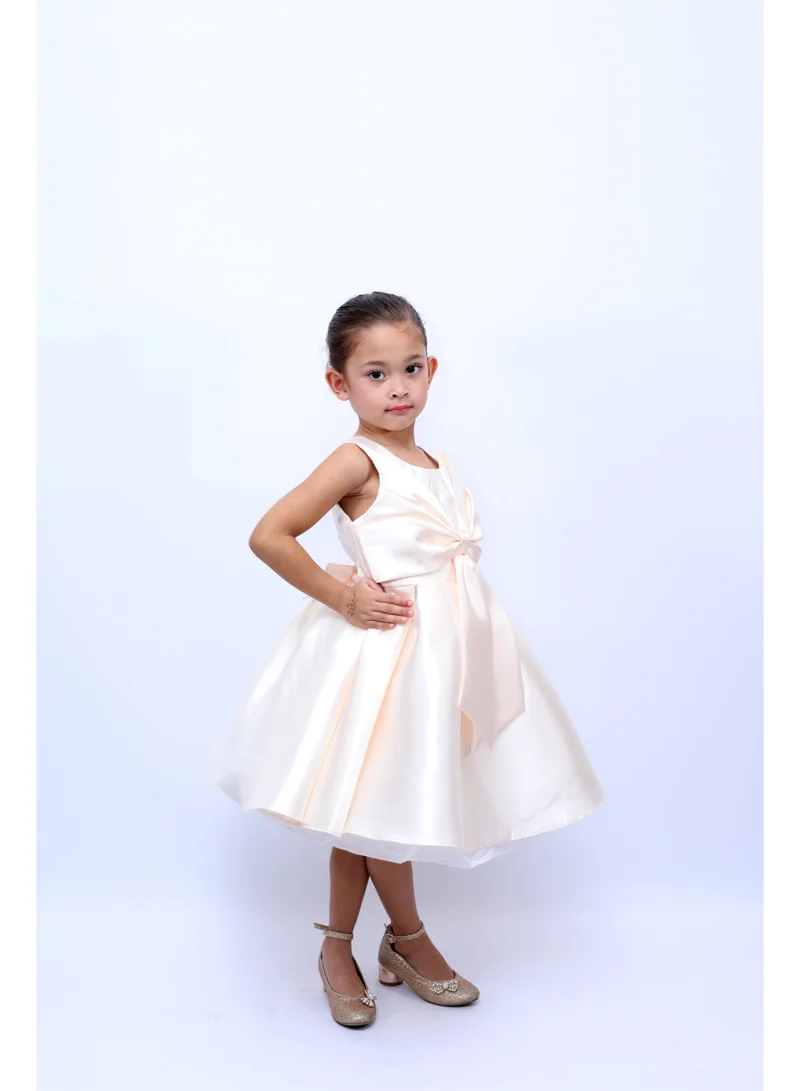 D'Daniela D'Daniela Bow Satin Dress