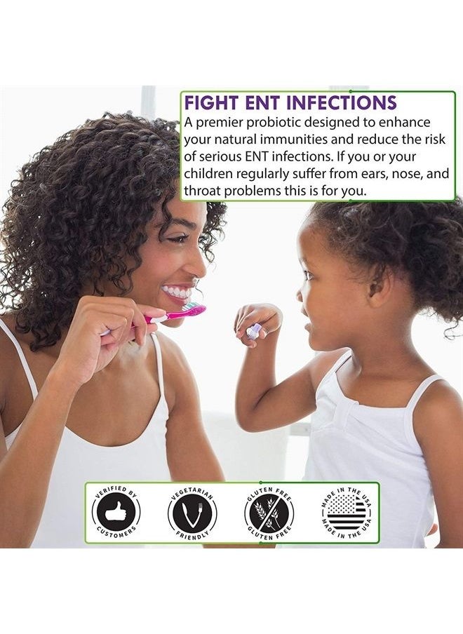 MARS WELLNESS - Oral Probiotic Supplement with BLIS K12 4 Billion CFU - Now Dairy Free - Doctor Formulated 30 Day Supply Bottle for Bad Breath, Strep, Cavities, Gum and Oral and Dental Health - Sugar Free - USA Made - Image 1