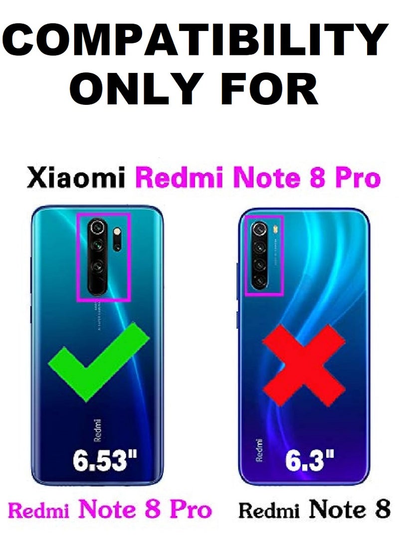 Super 2 Pieces Tempered Glass Screen Protector 5D Designed For Xiaomi Redmi Note 8 Pro Full Glue Edge to Edge Full Screen Coverage And Bubble Free - Image 2